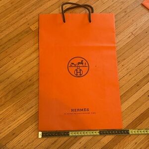 Hermes Vibrant Orange Shopping Bag